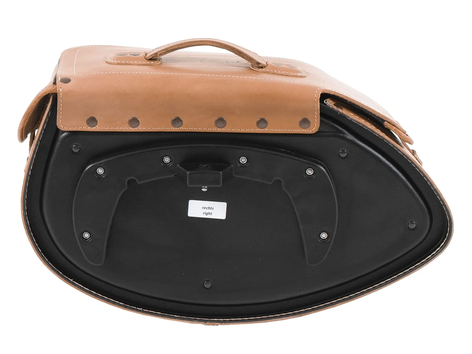 Leather single bag Buffalo brown right for C-Bow holder