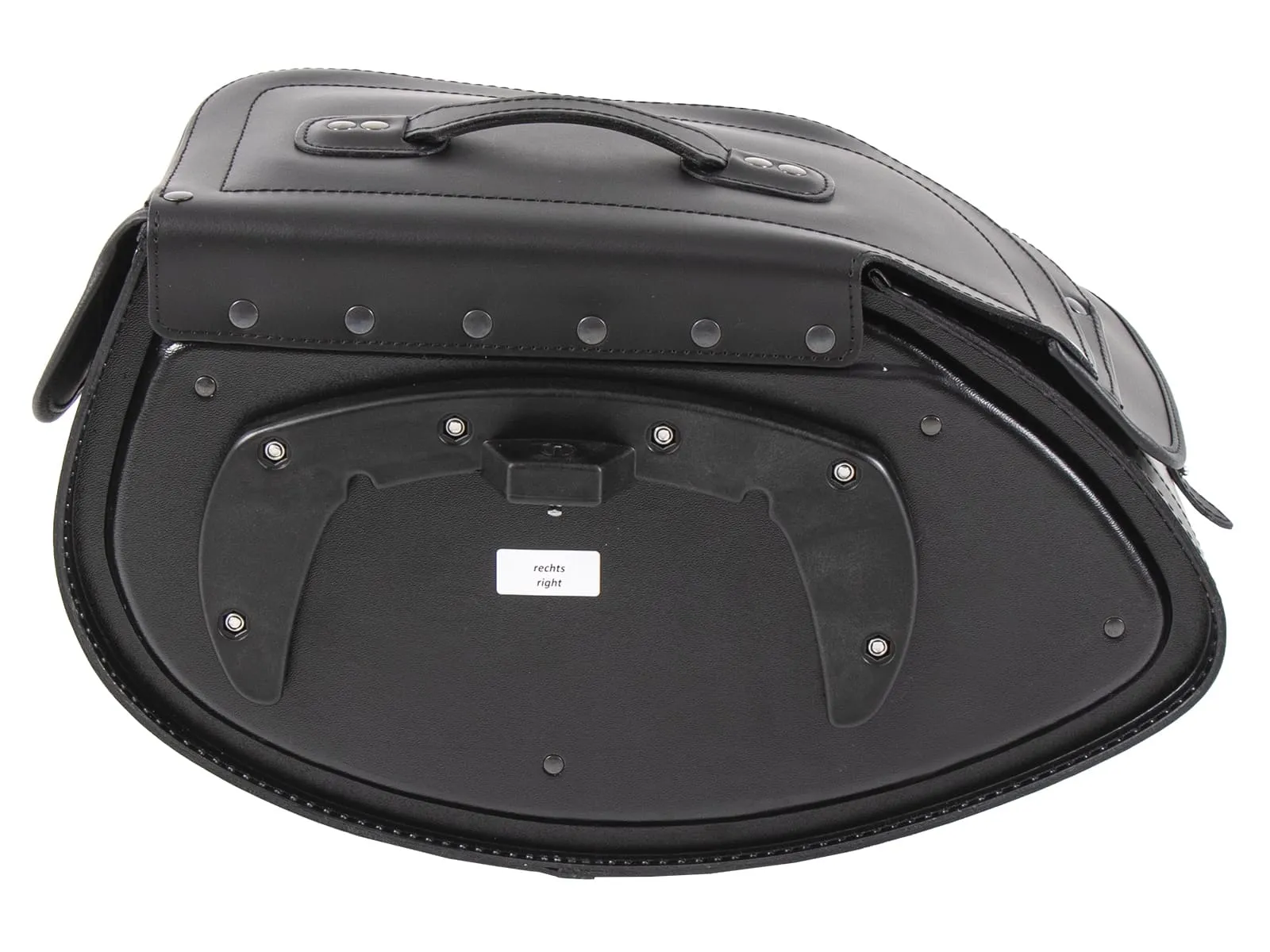 Leather single bag Buffalo Big black right for C-Bow holder