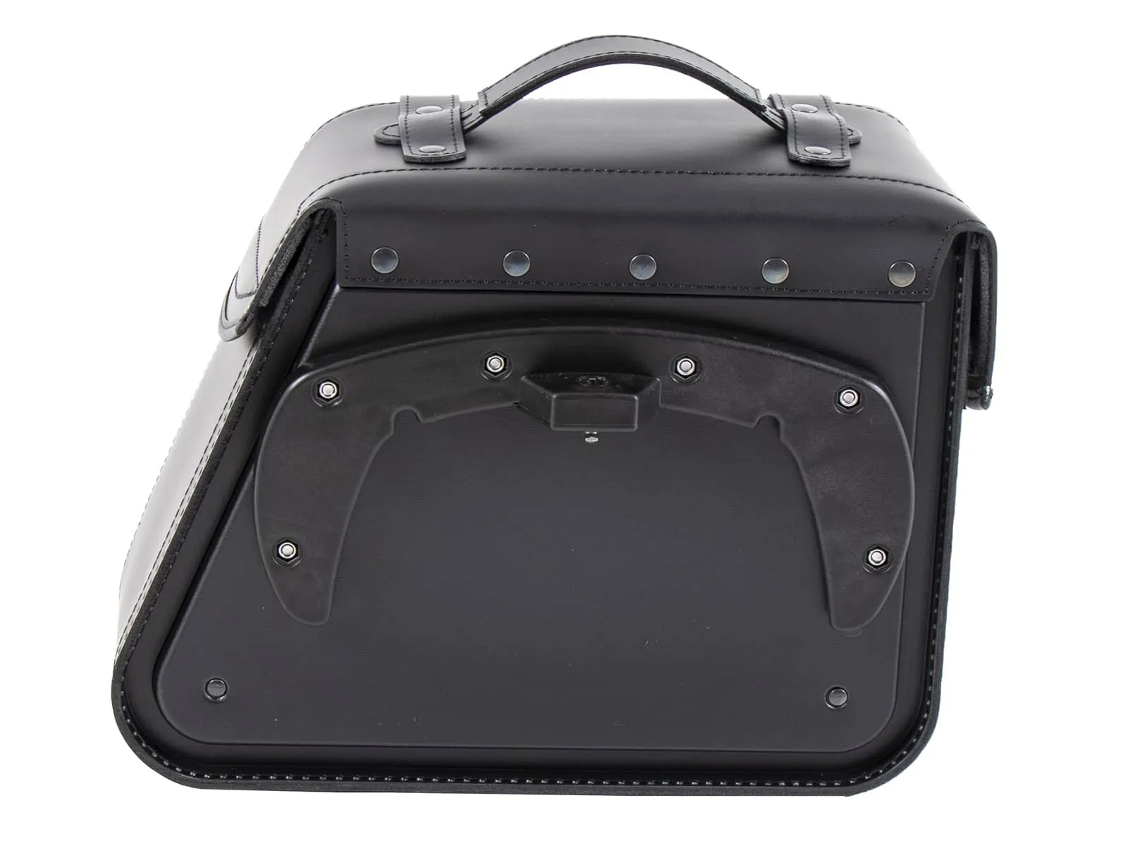 Leather single bag Rugged black left for C-Bow holder