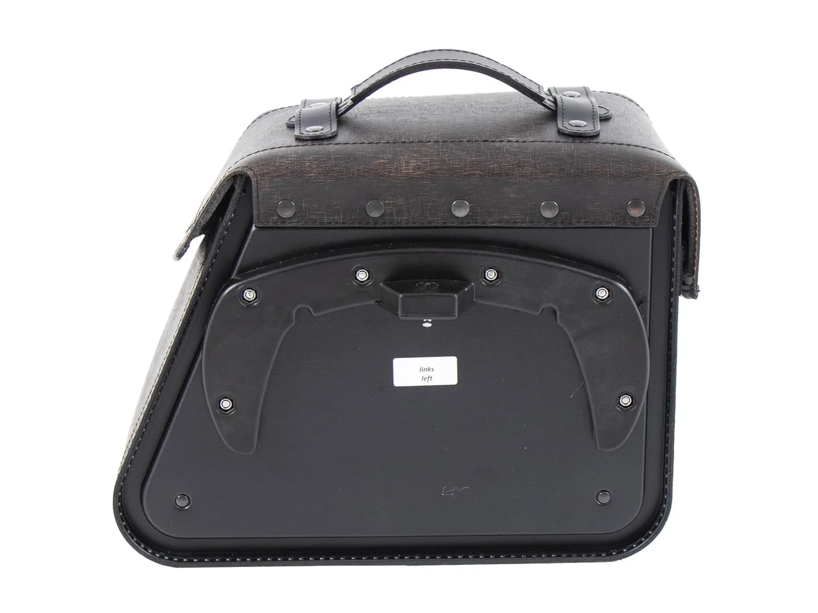 Leather single bag Rugged brown left for C-Bow holder
