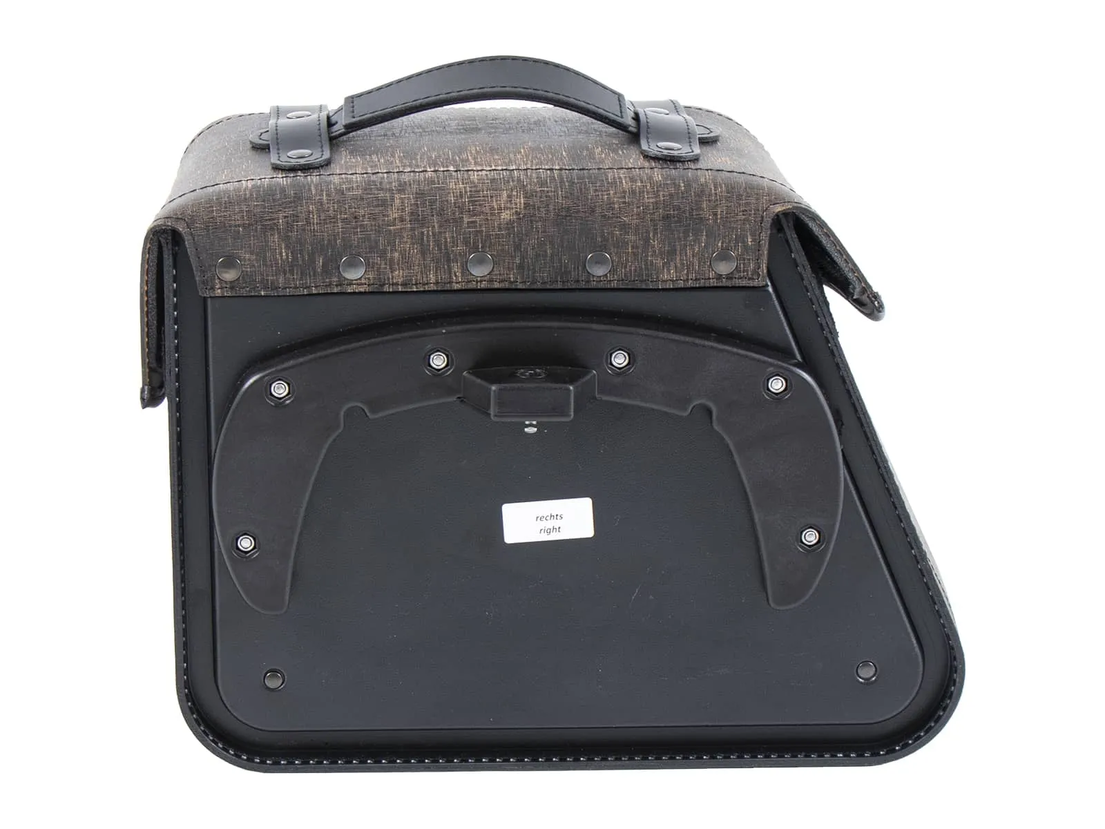 Leather single bag Rugged brown right for C-Bow holder