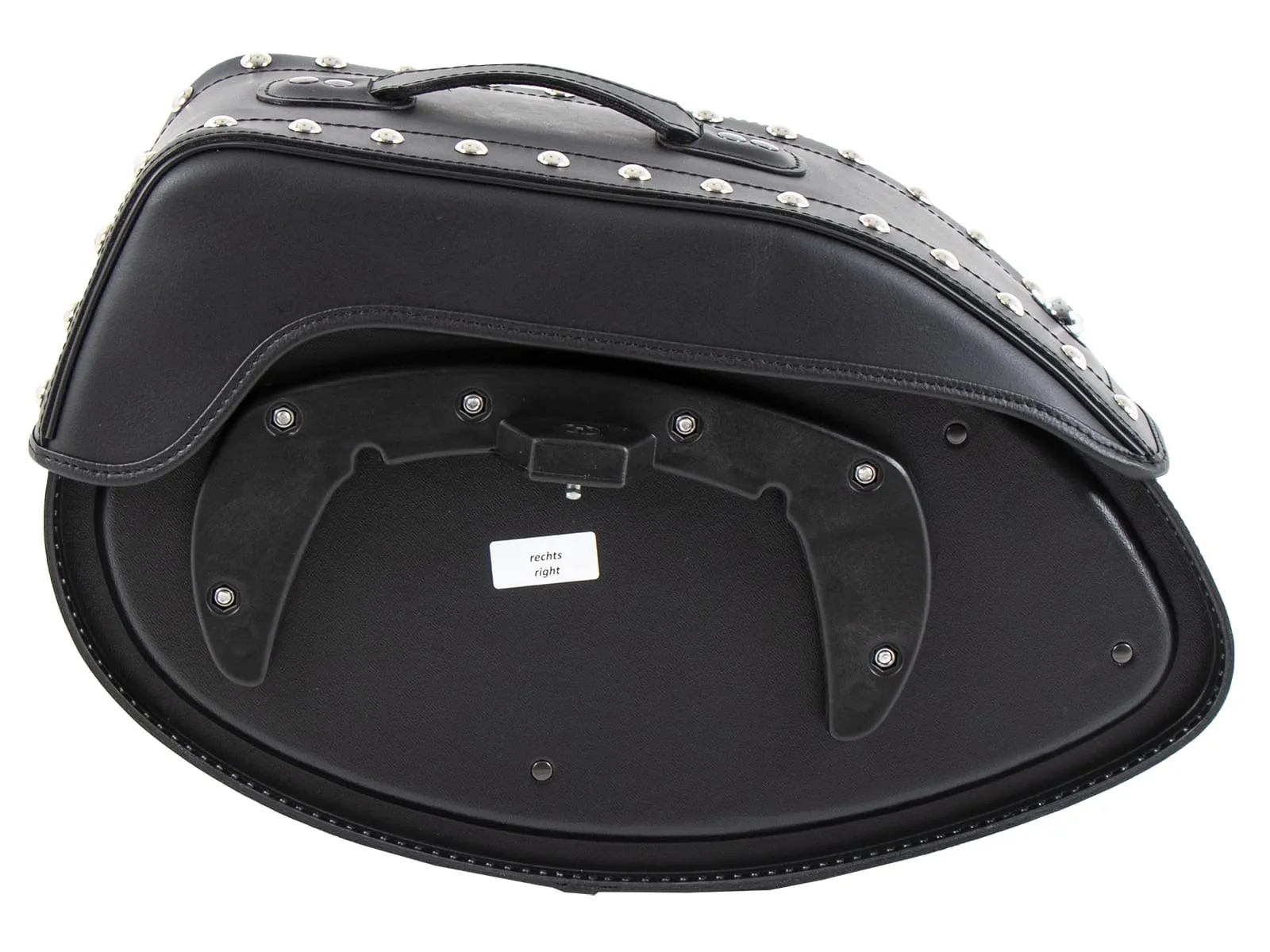 Leather single bag Ivory black right for C-Bow holder