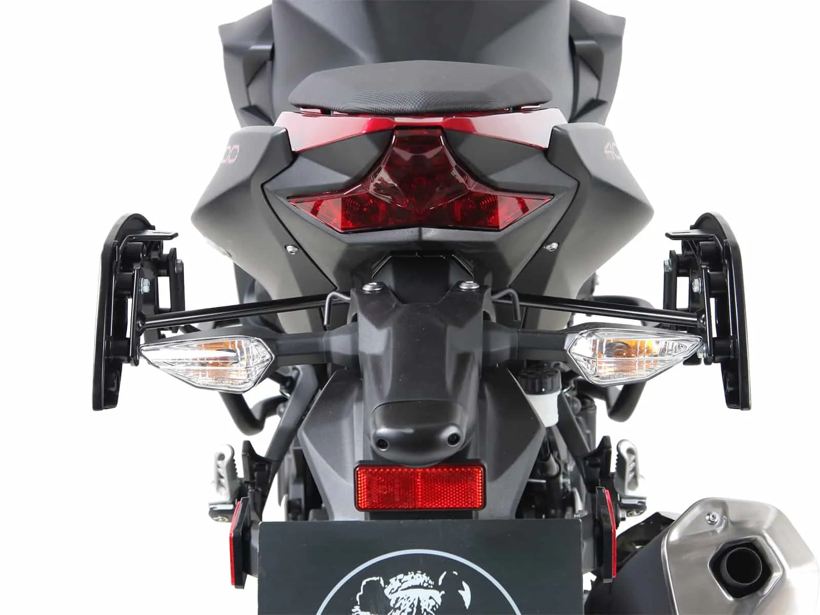C-Bow side carrier black for Kawasaki Z 400 (2019-2023)