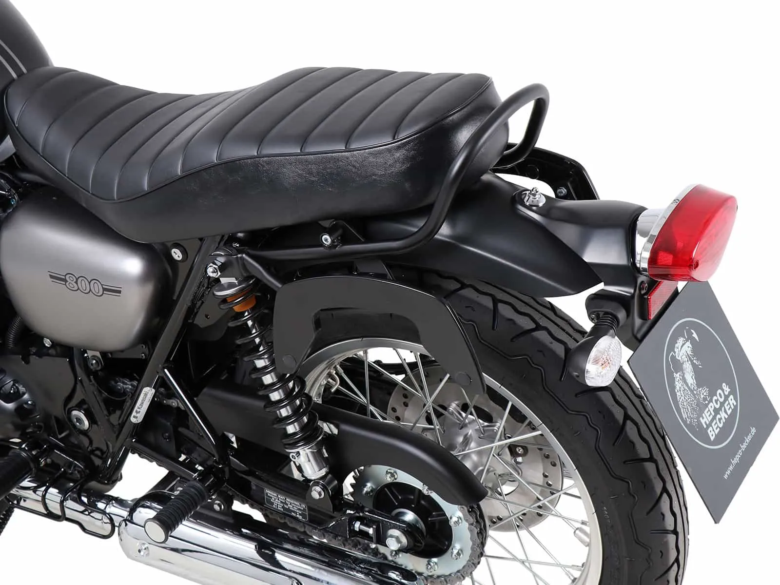 C-Bow side carrier chrome for Kawasaki W 800 Street / Cafe / Standard (2019-2025)