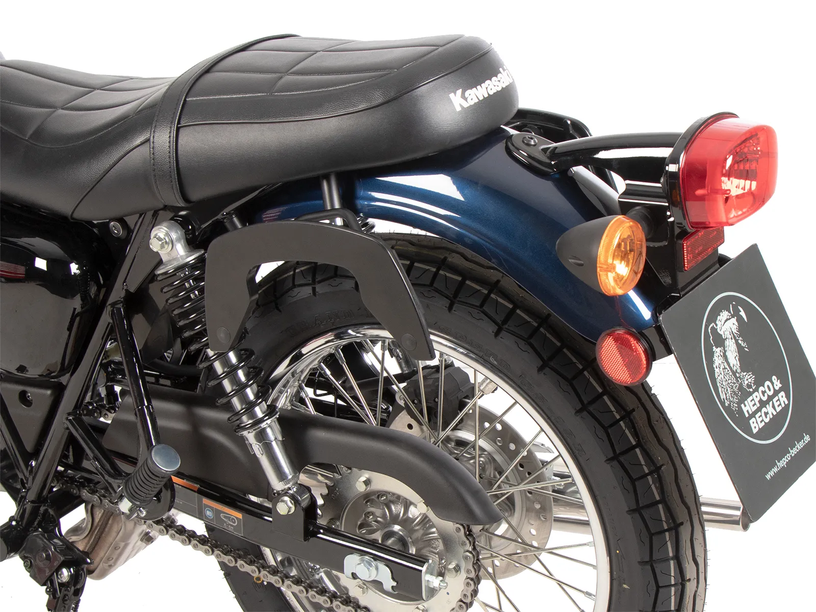 C-Bow side carrier black for Kawasaki W230 / Meguro S1 (2025-)