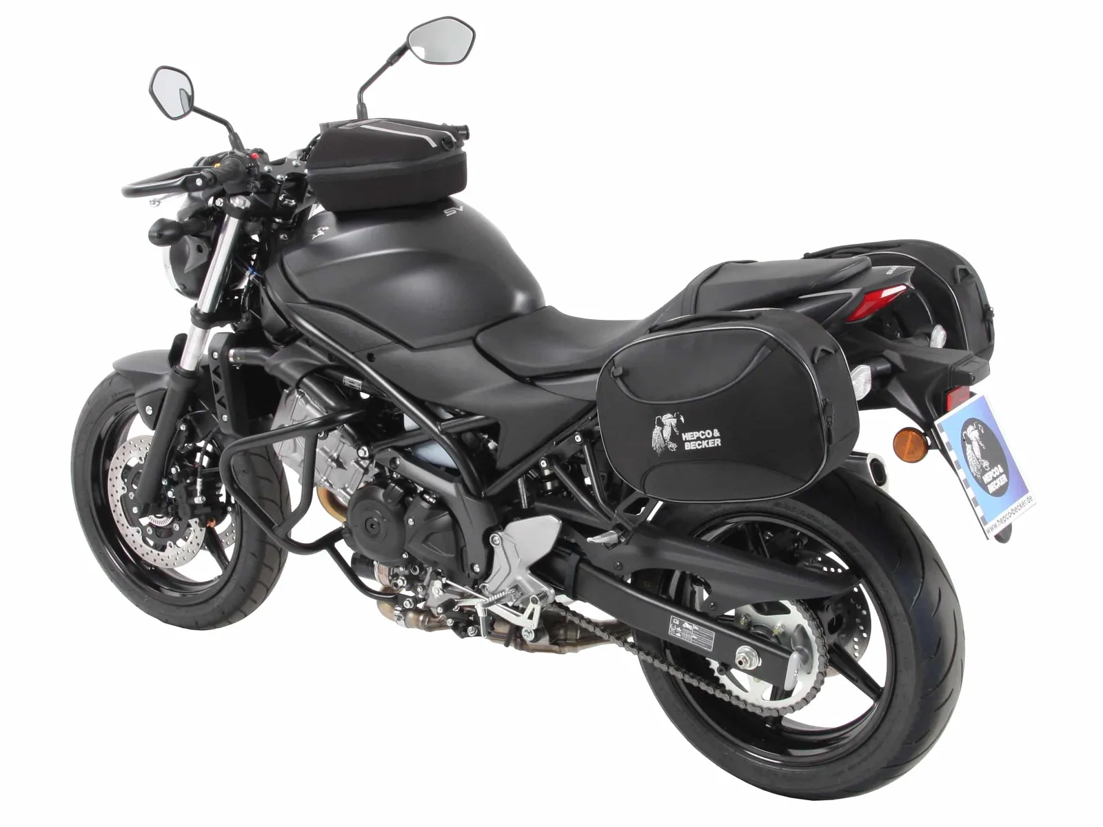C-Bow side carrier black for Suzuki SV 650 X (2018-2025)