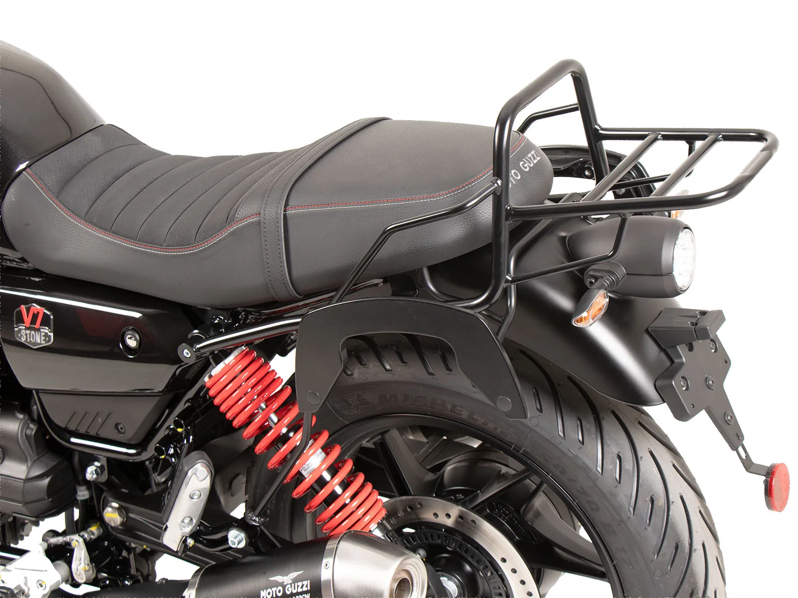C-Bow side carrier black for Moto Guzzi V7 Stone Special Edition (850cc) (2022-2023)