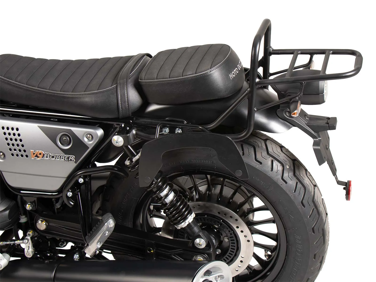 C-Bow side carrier black for Moto Guzzi V9 Bobber/Special Edition (2021-2025)