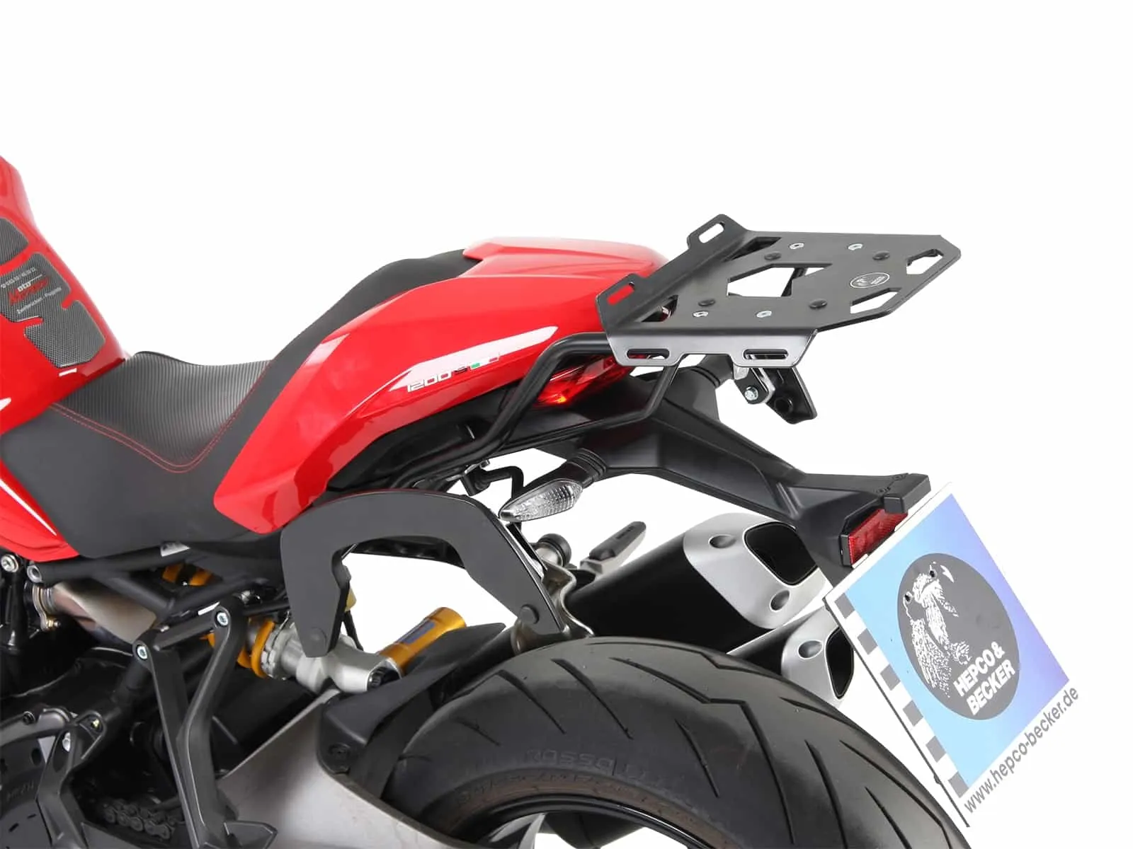 C-Bow side carrier black for Ducati Monster 1200 S (2017-2020)