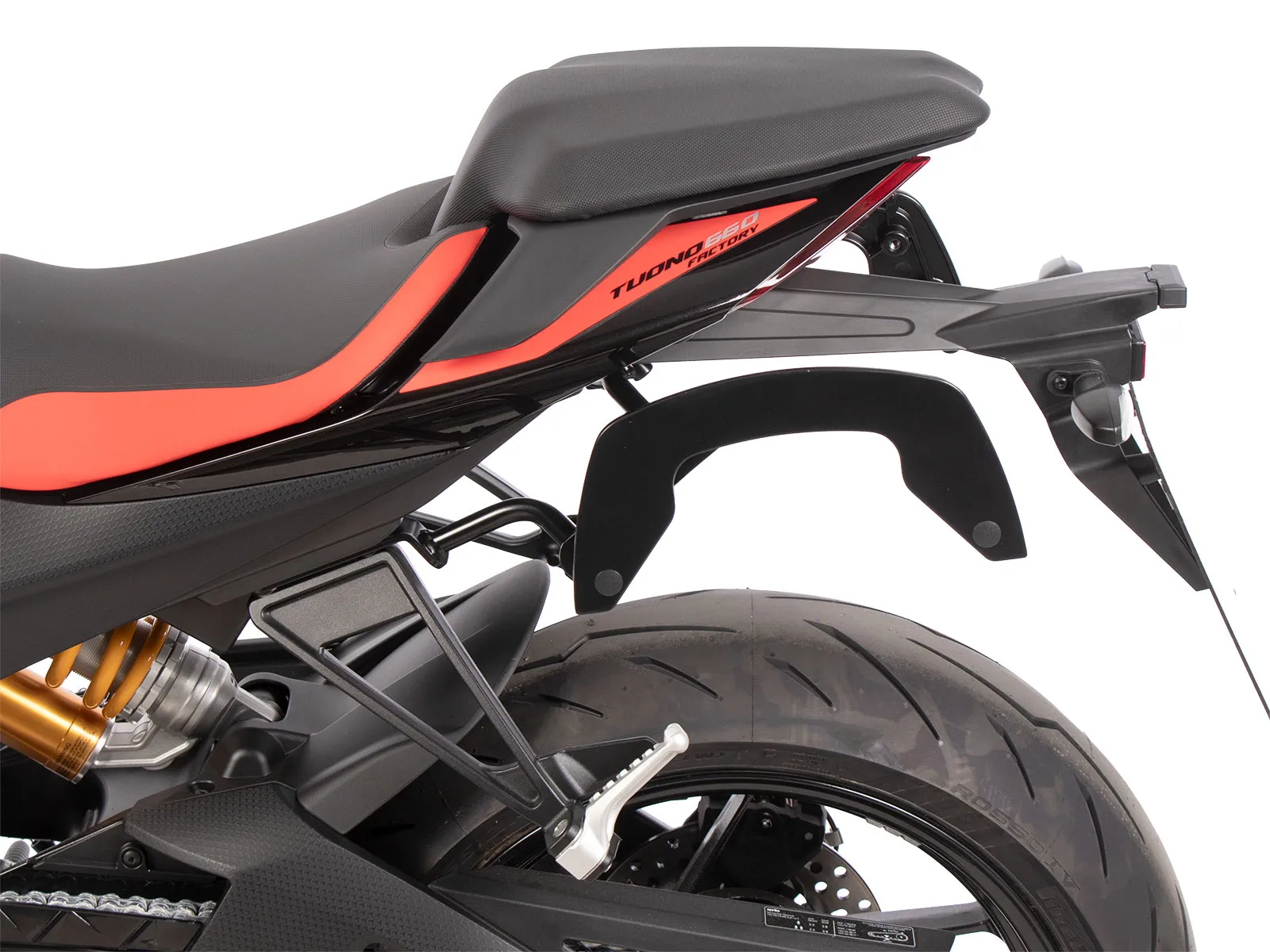 C-Bow side carrier black for Aprilia Tuono 660 Factory (2022-)