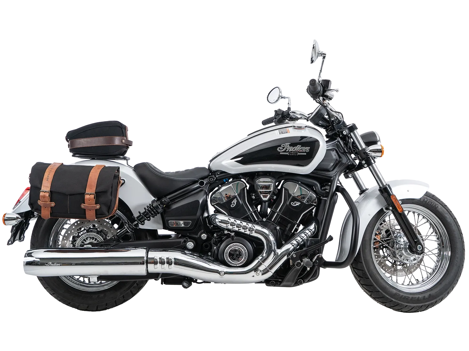 C-Bow side carrier chrome for Indian Scout Classic (2025-)
