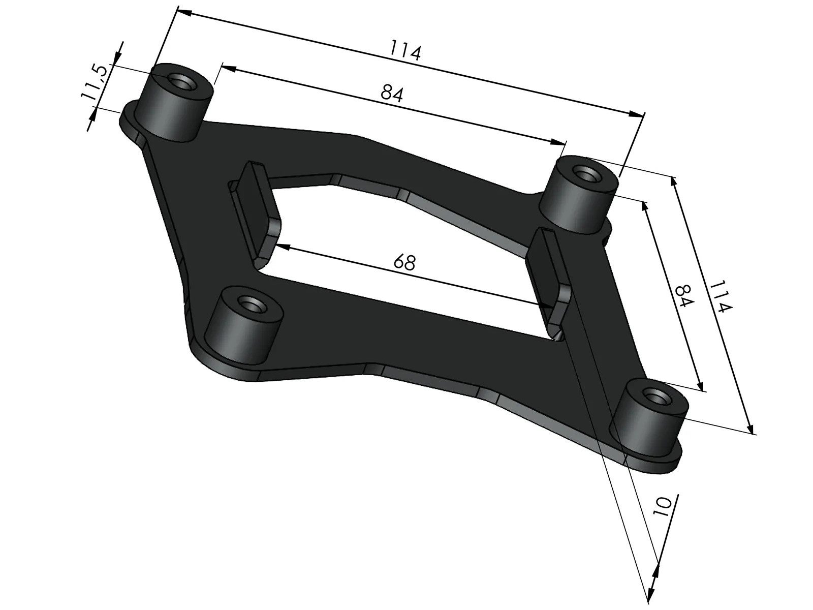 Legacy rear bag set for mounting on Hepco & Becker Soloracks