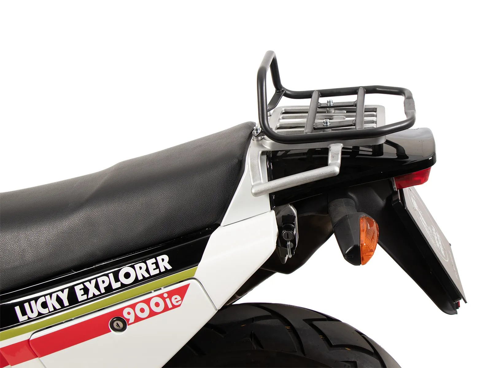 Tubular luggage rack Topcaseträger black for Cagiva Elefant 900 i.e. (1990-1992)