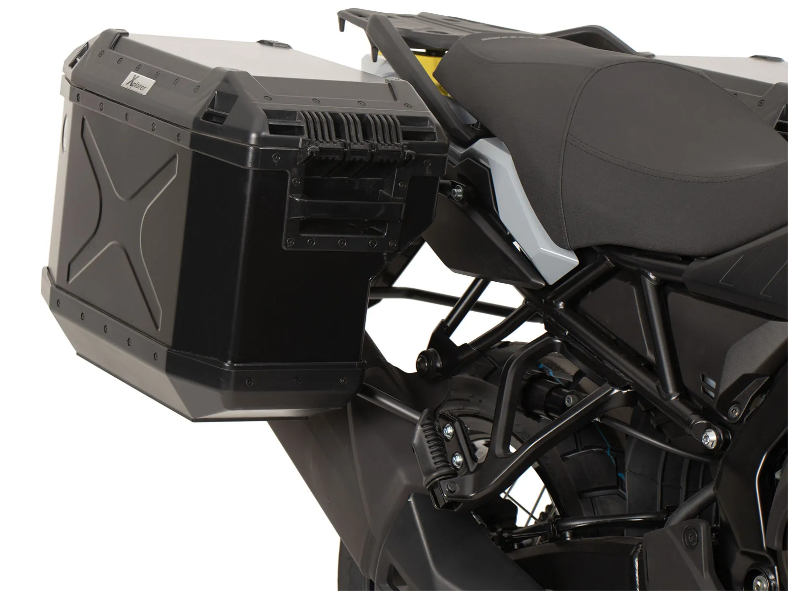 Case carrier set cutout black incl. Xplorer cutout black Case set for Suzuki V-Strom 800 (2024-)