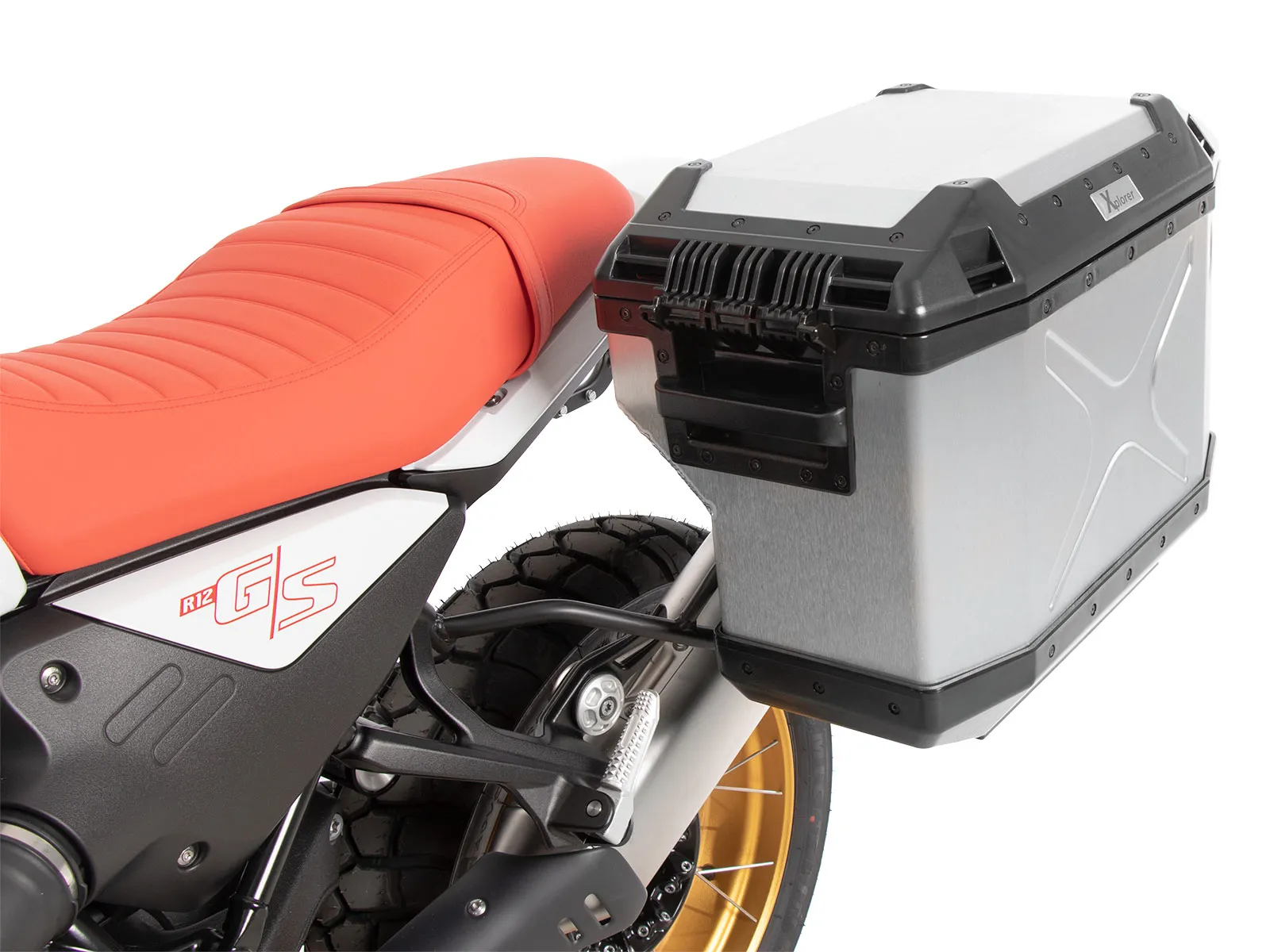 Case carrier set cutout incl. Xplorer cutout silver Case set for BMW R 12 G/S (2025-)