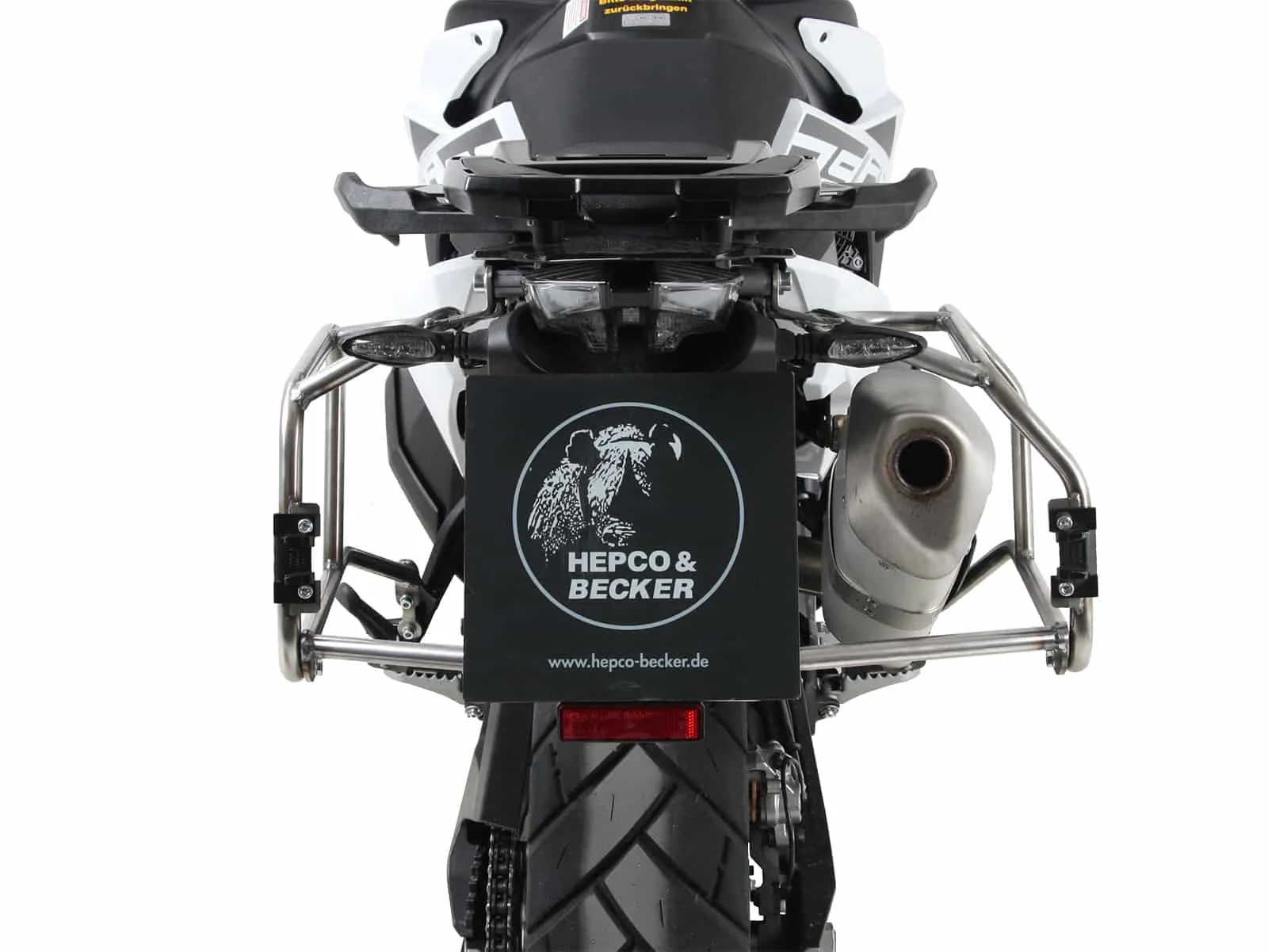 Case carrier set cutout stainless steel incl. Xplorer cutout silver Case set for KTM 790 Adventure/R (2019-2021)