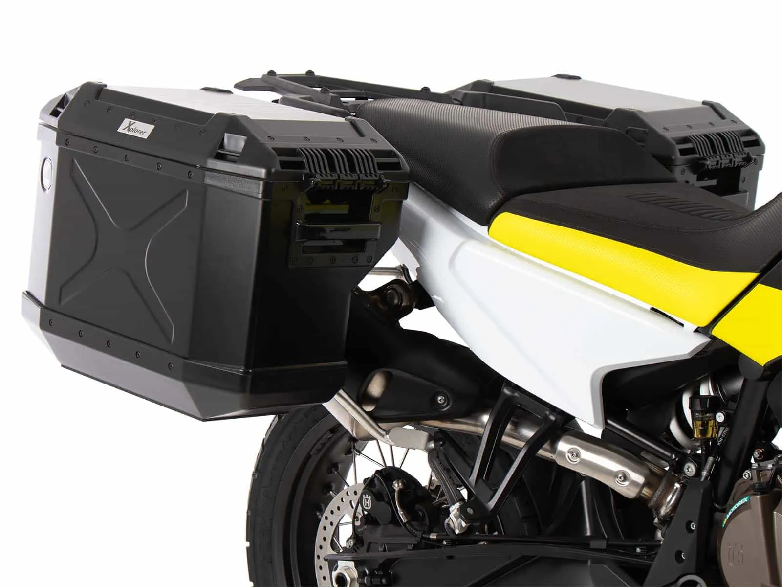Case carrier set Cutout stainless steel carrier incl. Xplorer Cutout black Case set for Husqvarna Norden 901 / Expedition (2022-)