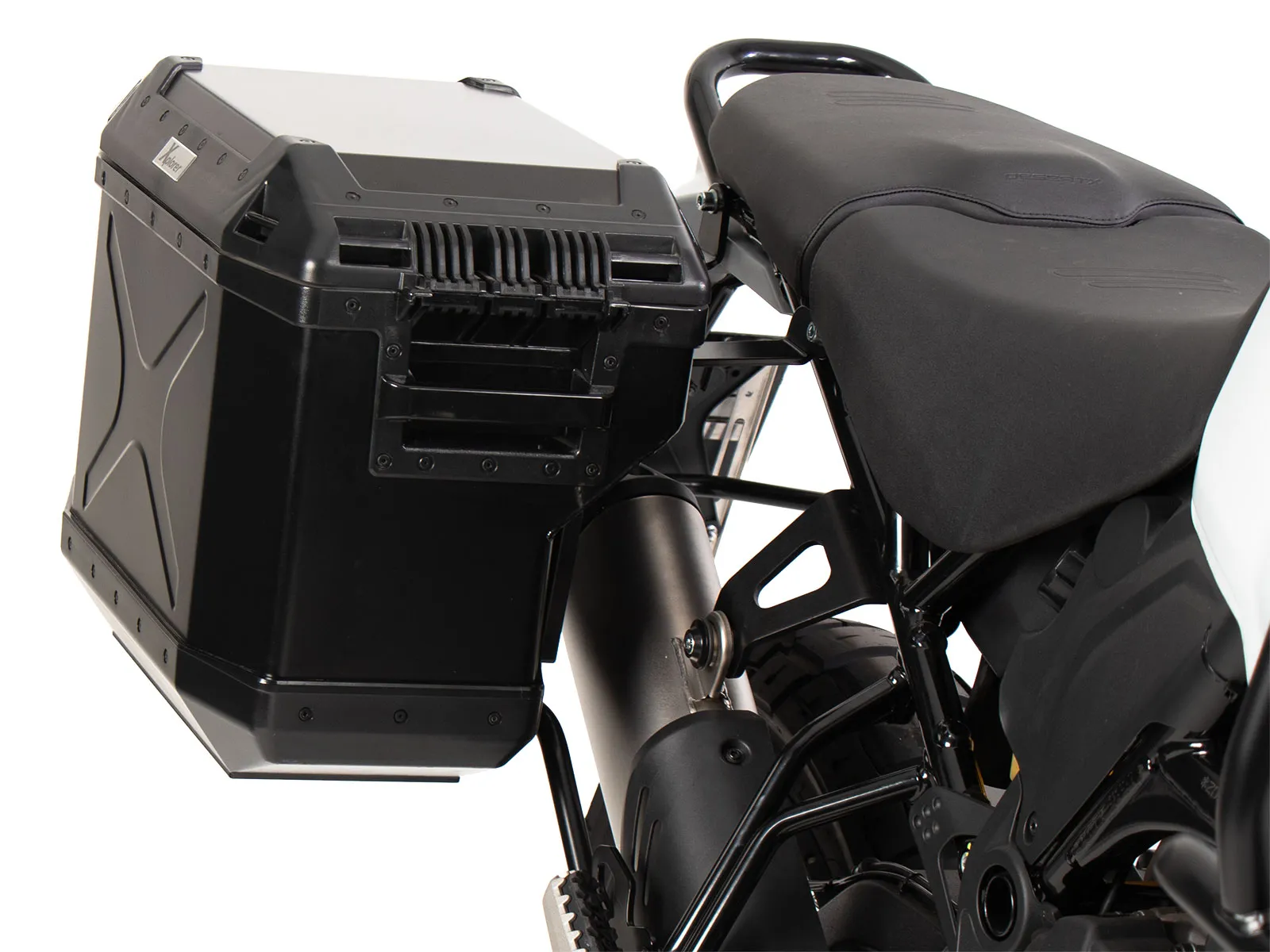 Suitcase carrier set cutout black incl. Xplorer cutout black Suitcase set for Ducati DesertX Rally (2024-)