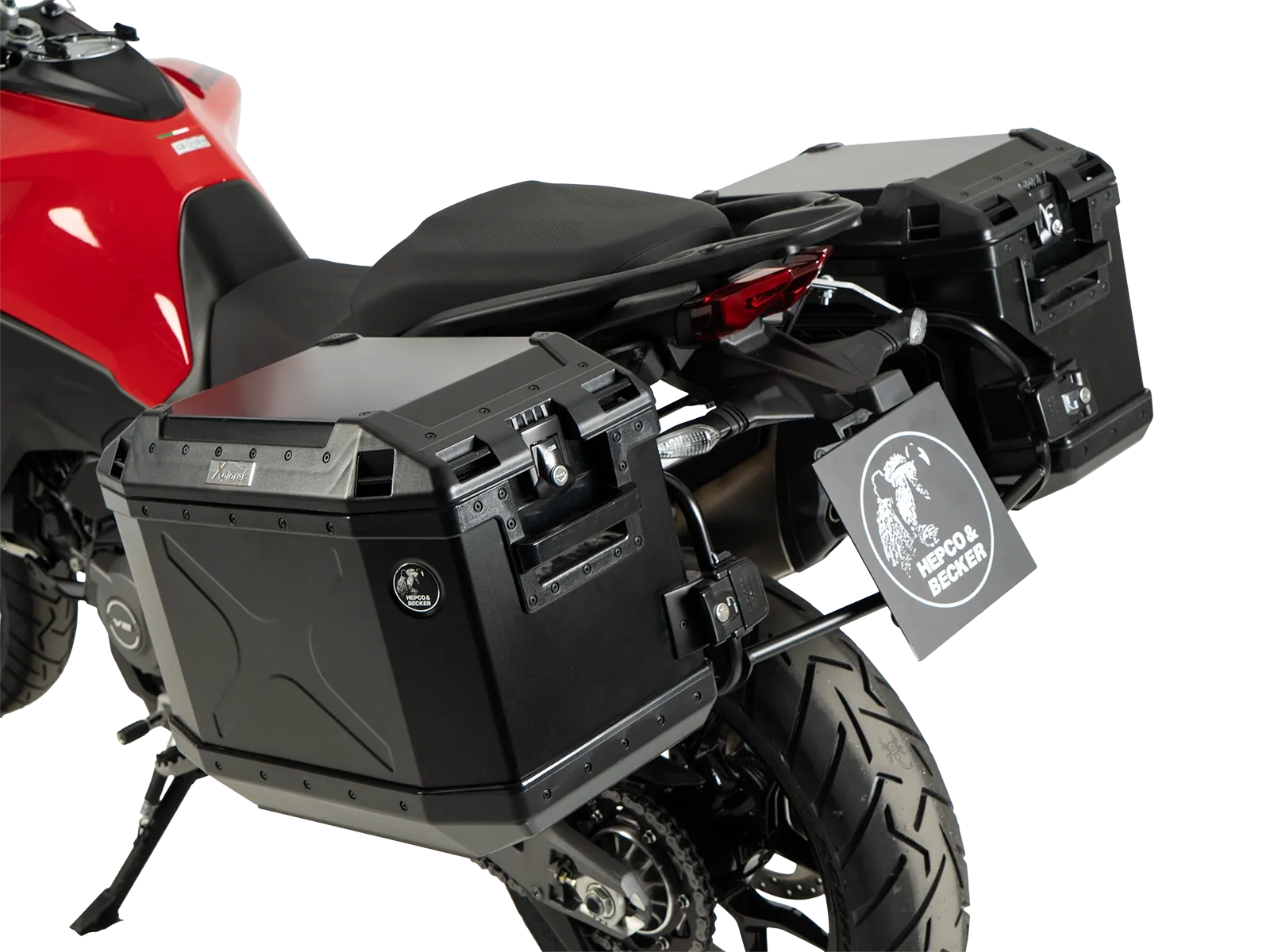 Suitcase carrier set cutout black incl. Xplorer cutout black Suitcase set for Ducati Multistrada V2 / S (2025-)