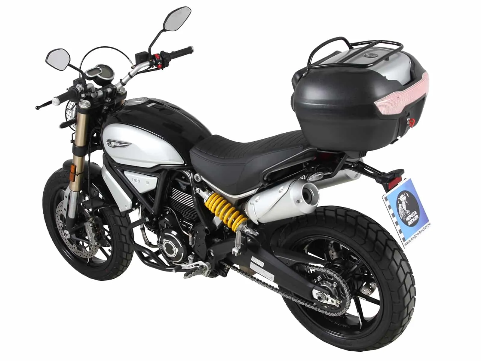 Alurack top case carrier black for Ducati Scrambler1100/Special/Sport (2018-2020)