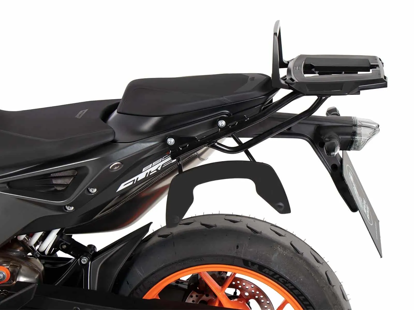 Alurack top case carrier black for KTM 890 Duke R (2020-2023)