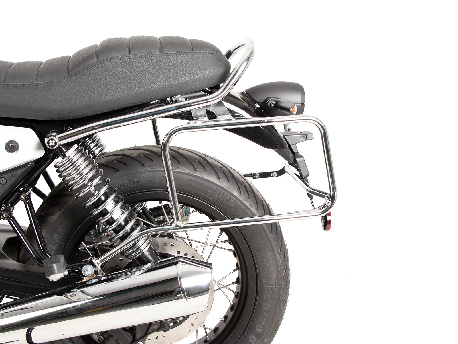 Side case carrier bolted chrome for Moto Guzzi V7 Special (2025-)