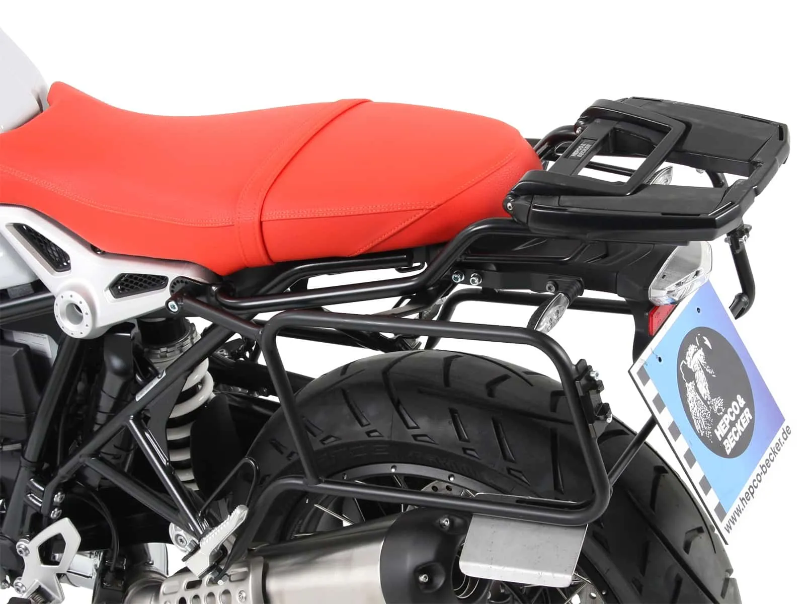 Side case carrier fixed black for BMW R nineT Urban G/S (2017-2023) (not for 40 Years Edition)