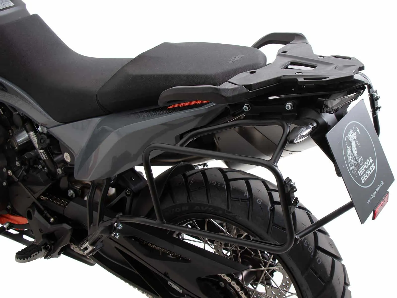 Side case carrier fixed black for KTM 890 Adventure / R / Rally (2021-2022)