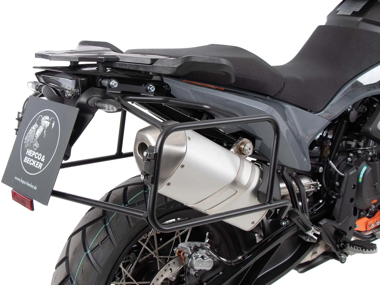 Side case carrier fixed black for KTM 790 Adventure (2024-)