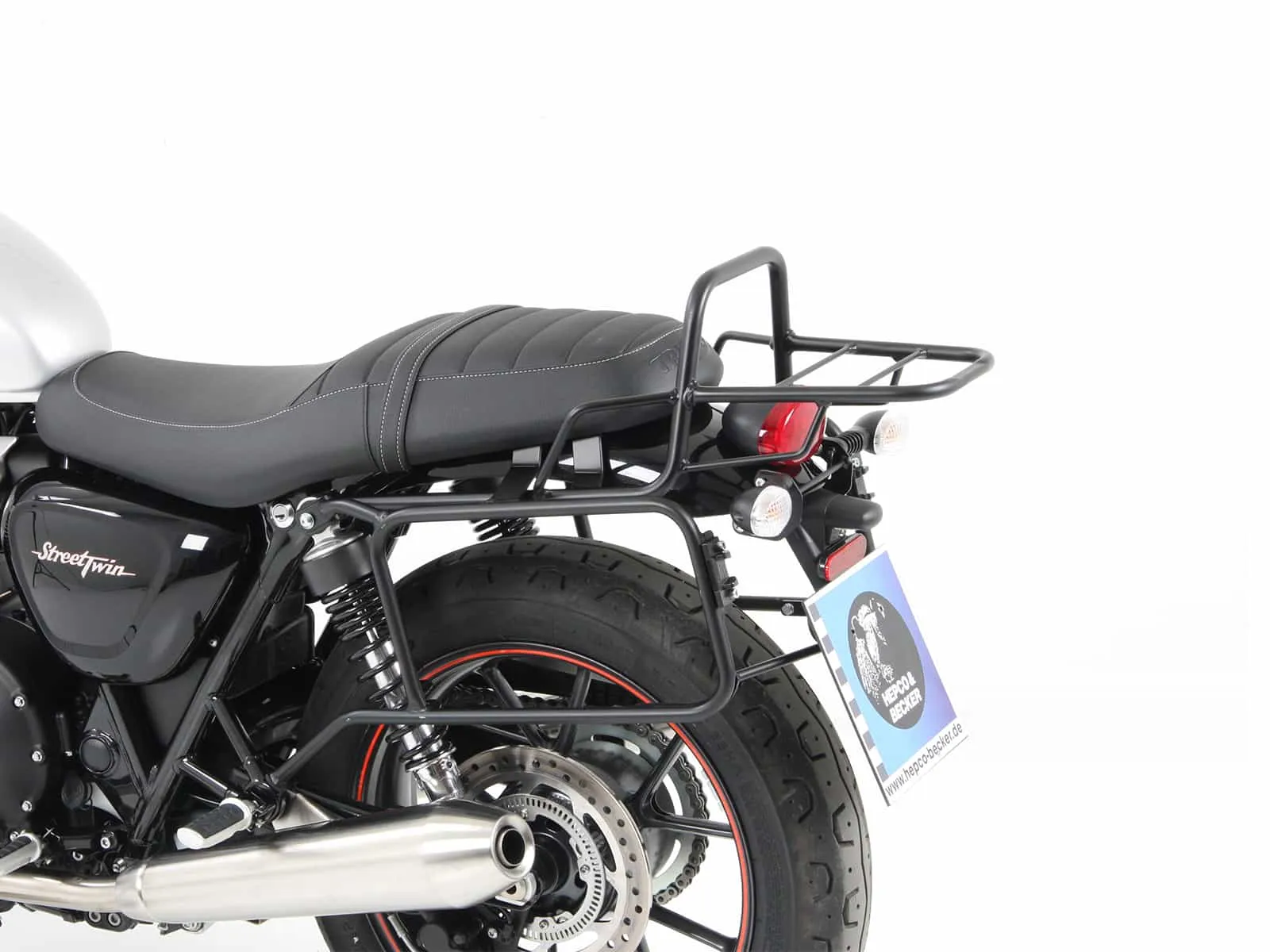 Side case carrier bolted chrome for Triumph Speed Twin 900 (2023-2024)