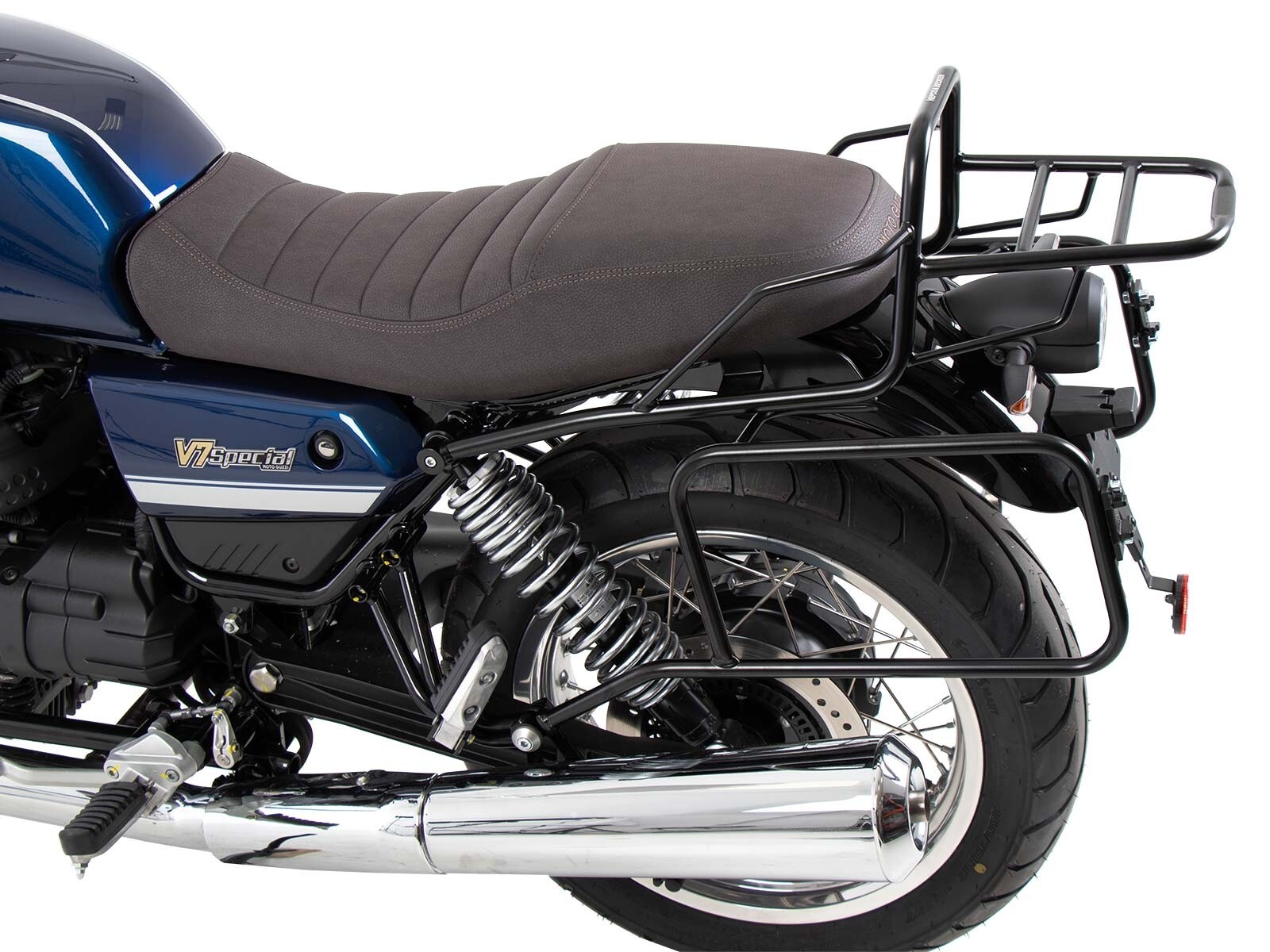 Tube rear rack black for Moto Guzzi V7 Special/Stone/Centenario (850 ...