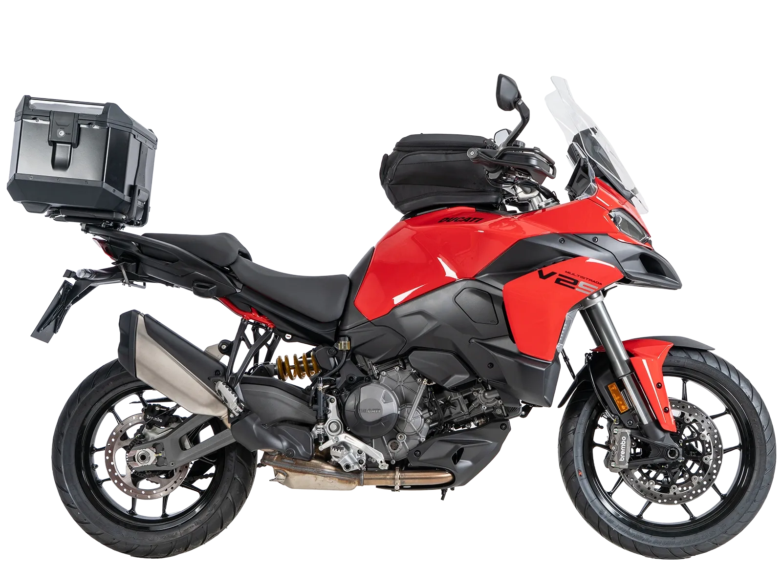 Alurack top case carrier black for combination with original luggage rack for Ducati Multistrada V2 / S (2025-)