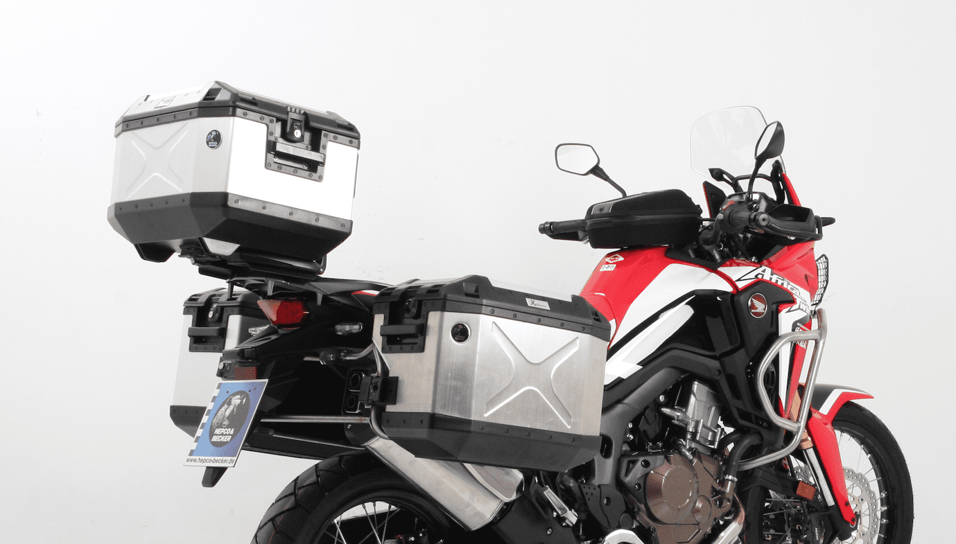 Alurack top case carrier for combination with original luggage rack black for Honda CRF 1000 Africa Twin (2018-2019)