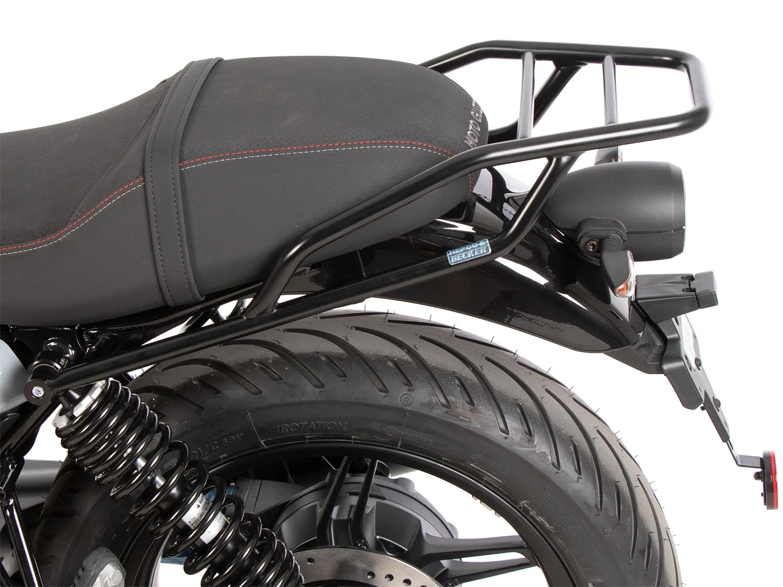 Tubular luggage rack black for Moto Guzzi V7 Stone (2025-)