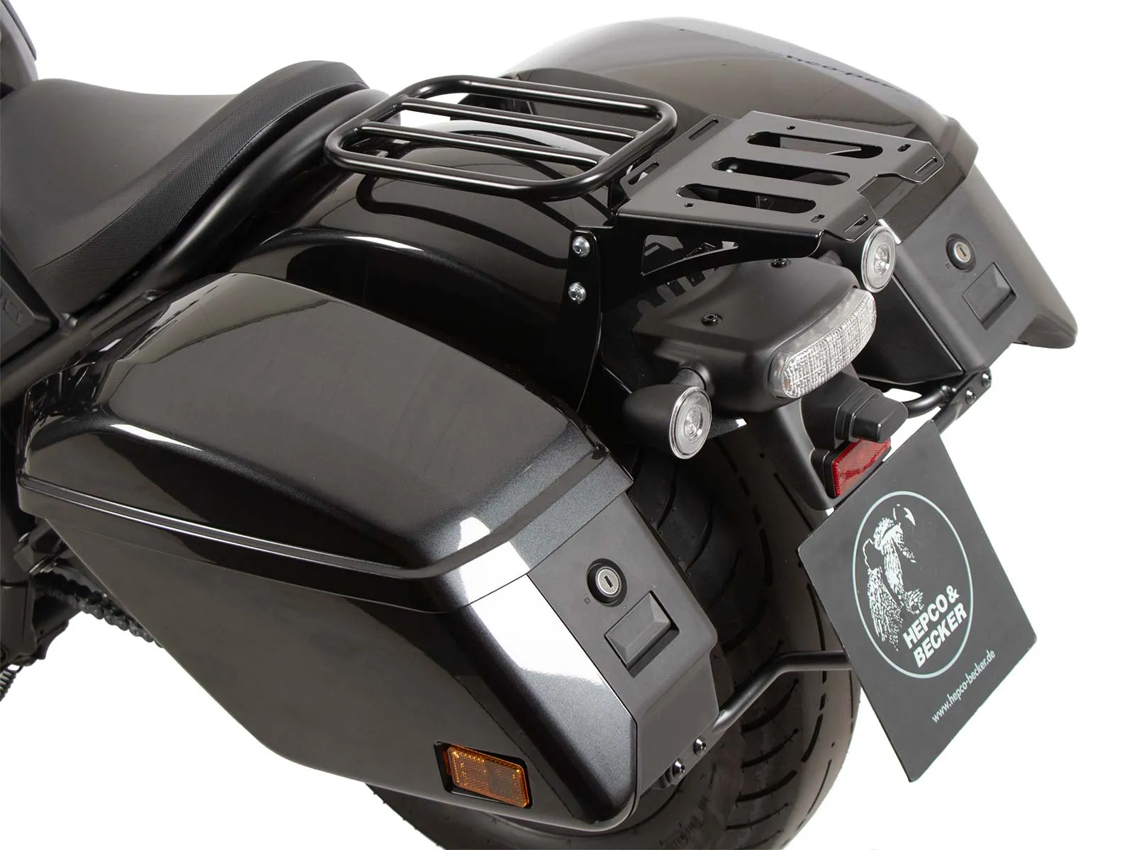 Minirack soft luggage rear carrier black for Honda CMX 1100 Rebel / DCT (2021-2024)