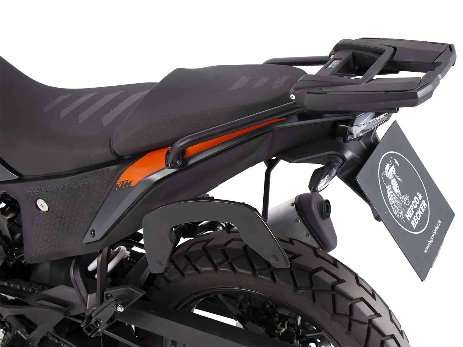 Easyrack top case carrier black for KTM 390 Adventure (2020-2024)