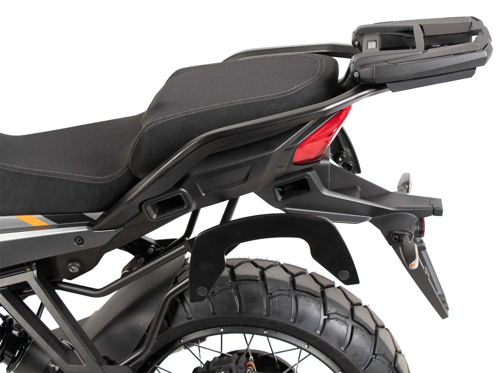 Easyrack top case carrier black for combination with original luggage rack for Moto Guzzi Stelvio (2024-)