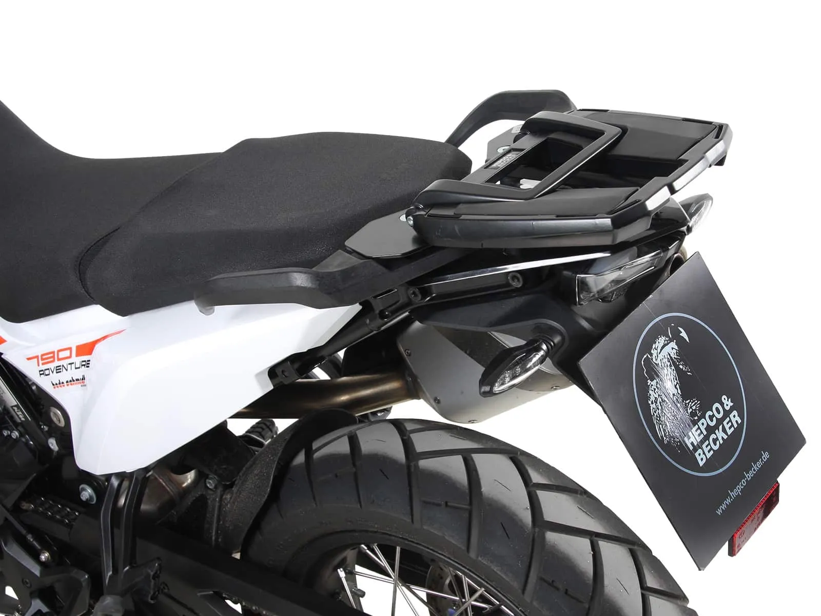 Easyrack top case carrier for combination with original luggage rack black for KTM 790 Adventure (2019-2021)