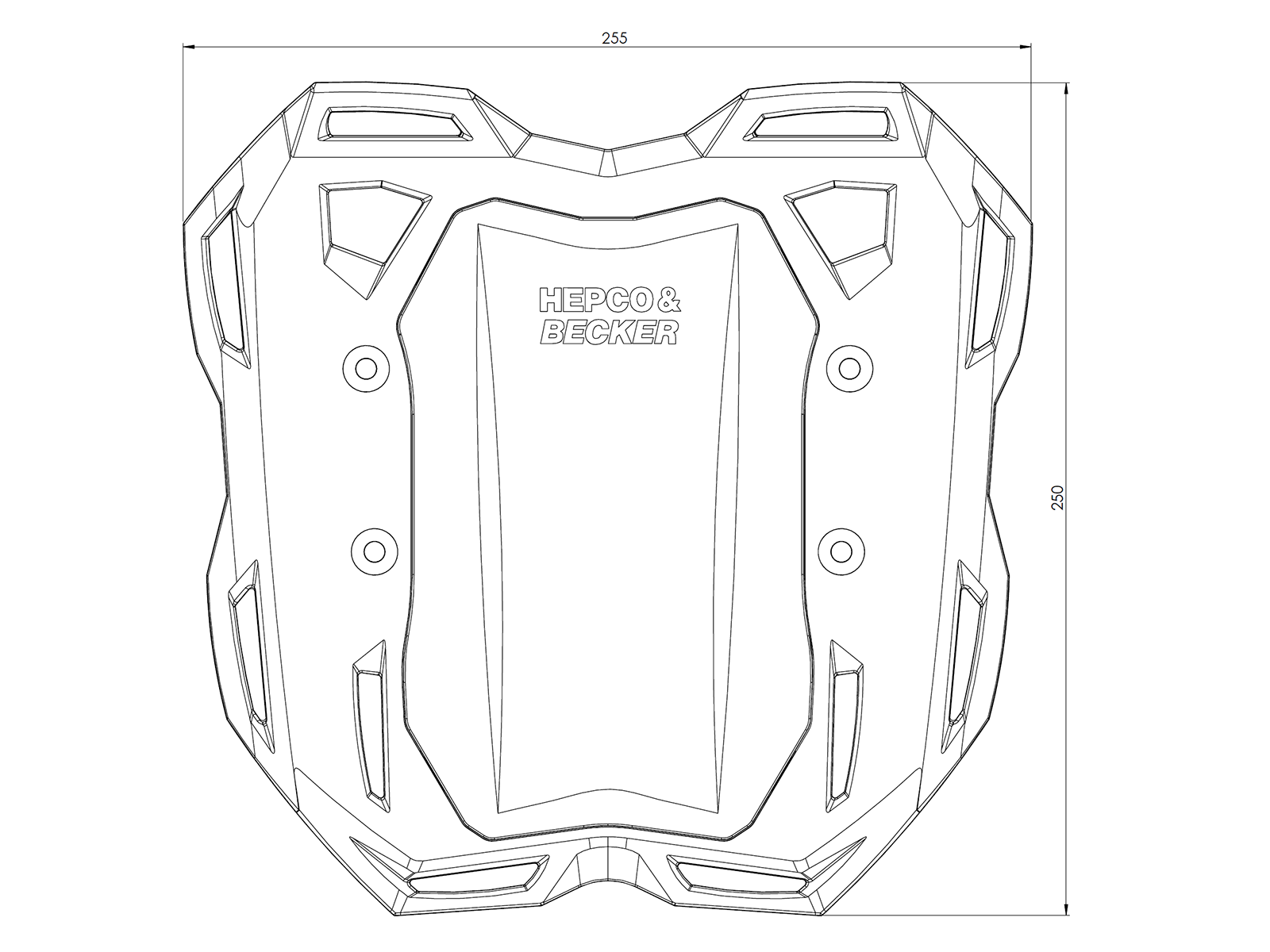 Smartrack rear carrier black for KTM 125 Duke (2017-2023)