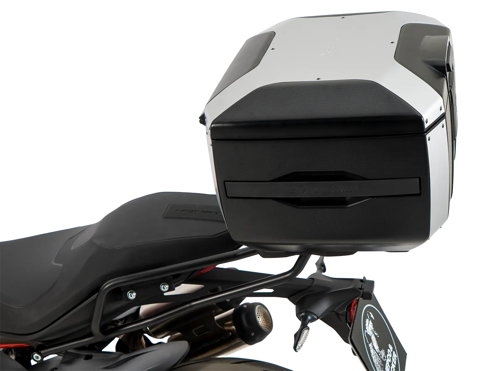 Smartrack Set incl. Xcore Topcase for Ducati Monster 890 / + (2026-) - Silver/Black