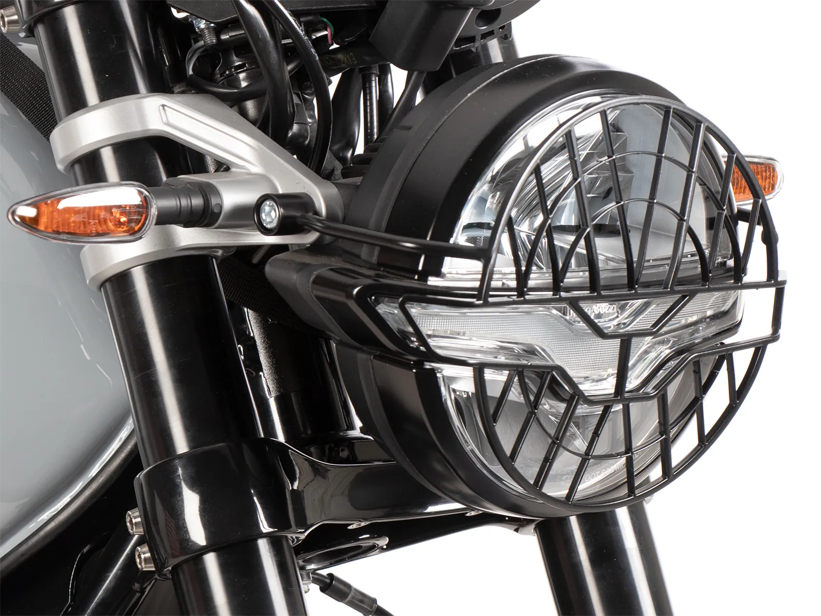 Lamp guard black for Moto Guzzi V7 Stone (2025-)