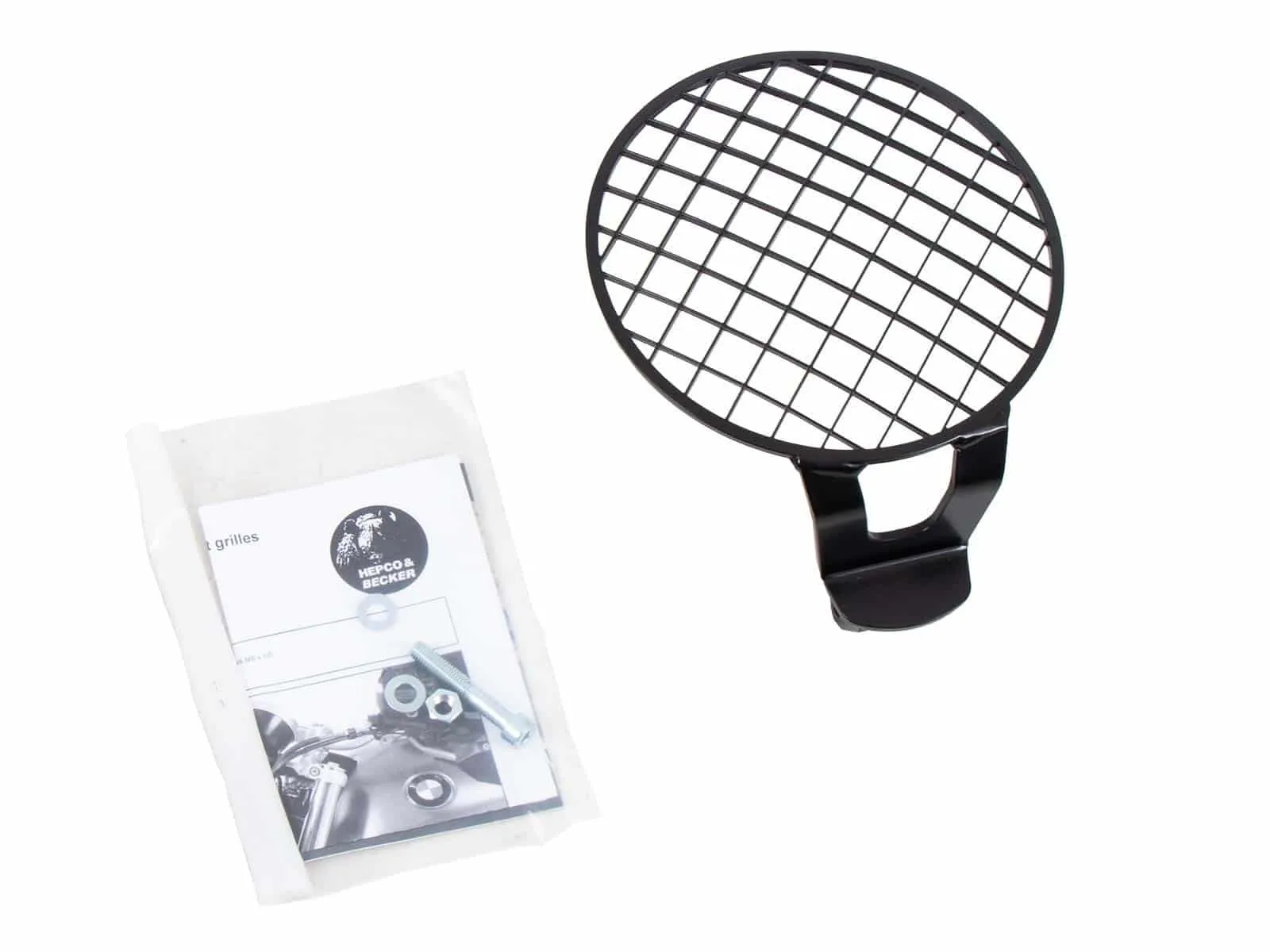 Black lamp guard grille for BMW R nineT Pure (2017-2023)