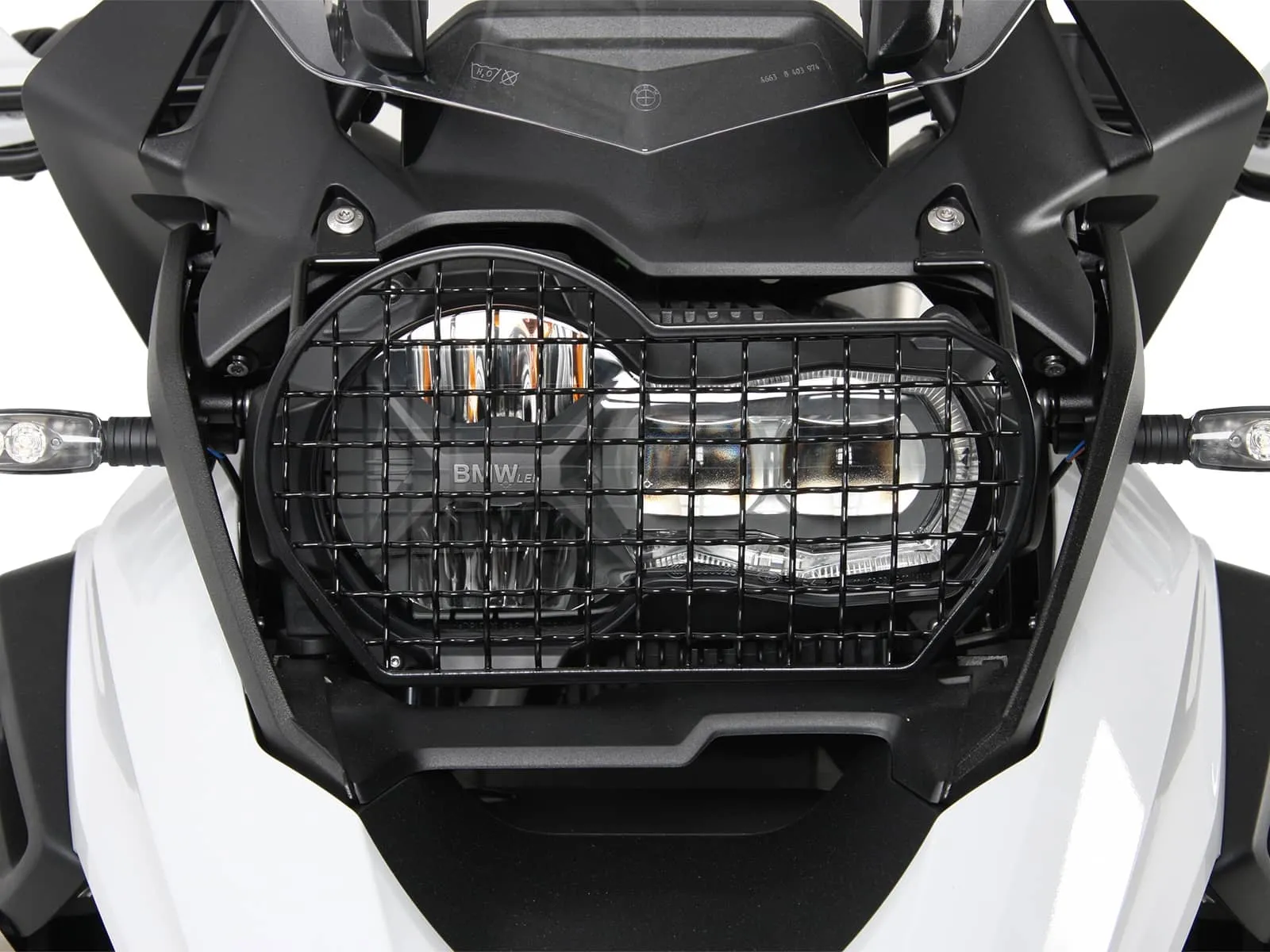 Black lamp guard grille for BMW R 1250 GS (2018-2023)