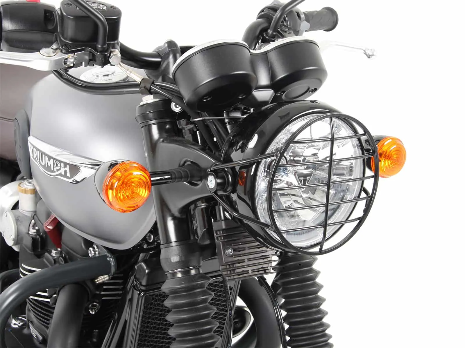 Black lamp guard for Triumph Bonneville T 120/Black (2016-)