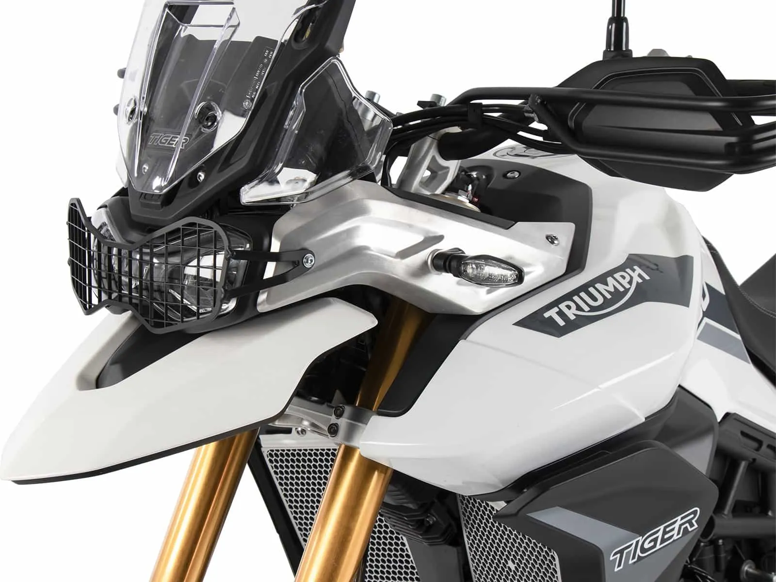 Black lamp guard grille for Triumph Tiger 850 Sport (2021-2024)