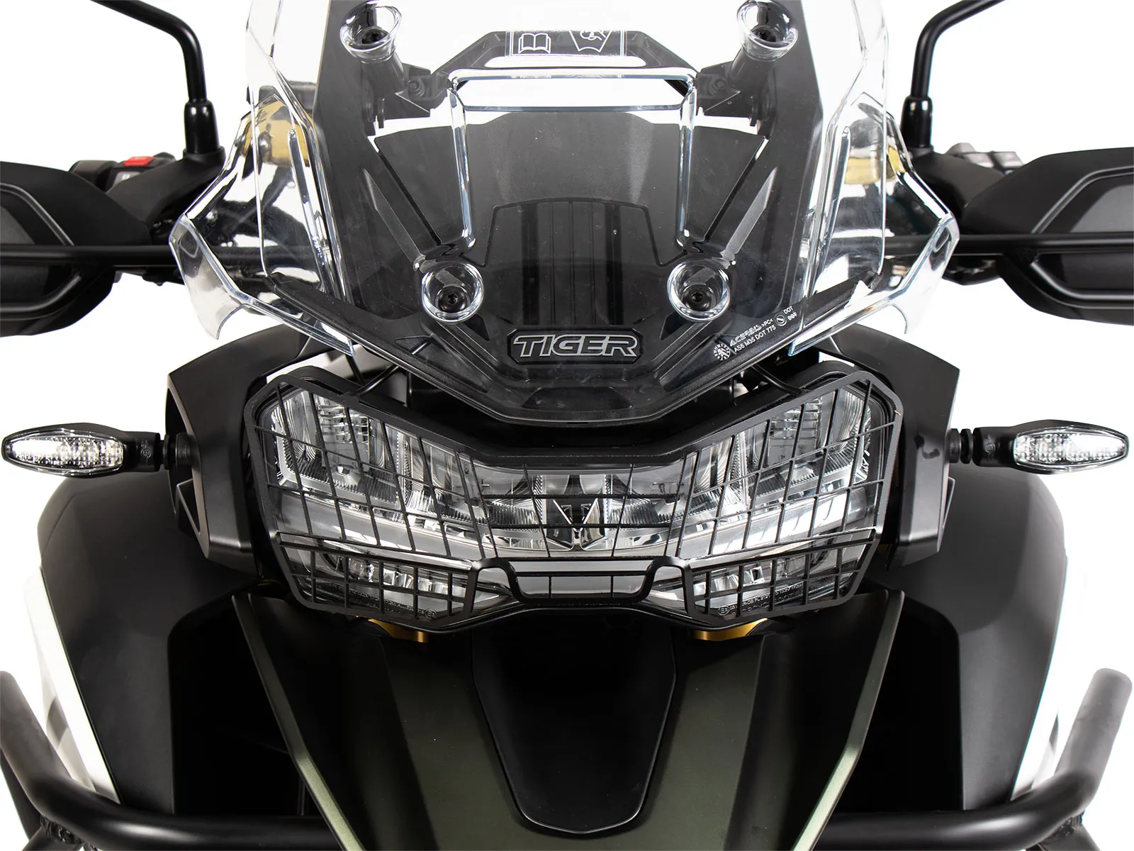 Black lamp guard for Triumph Tiger 1200 Rally Explorer / GT Explorer (2022-)