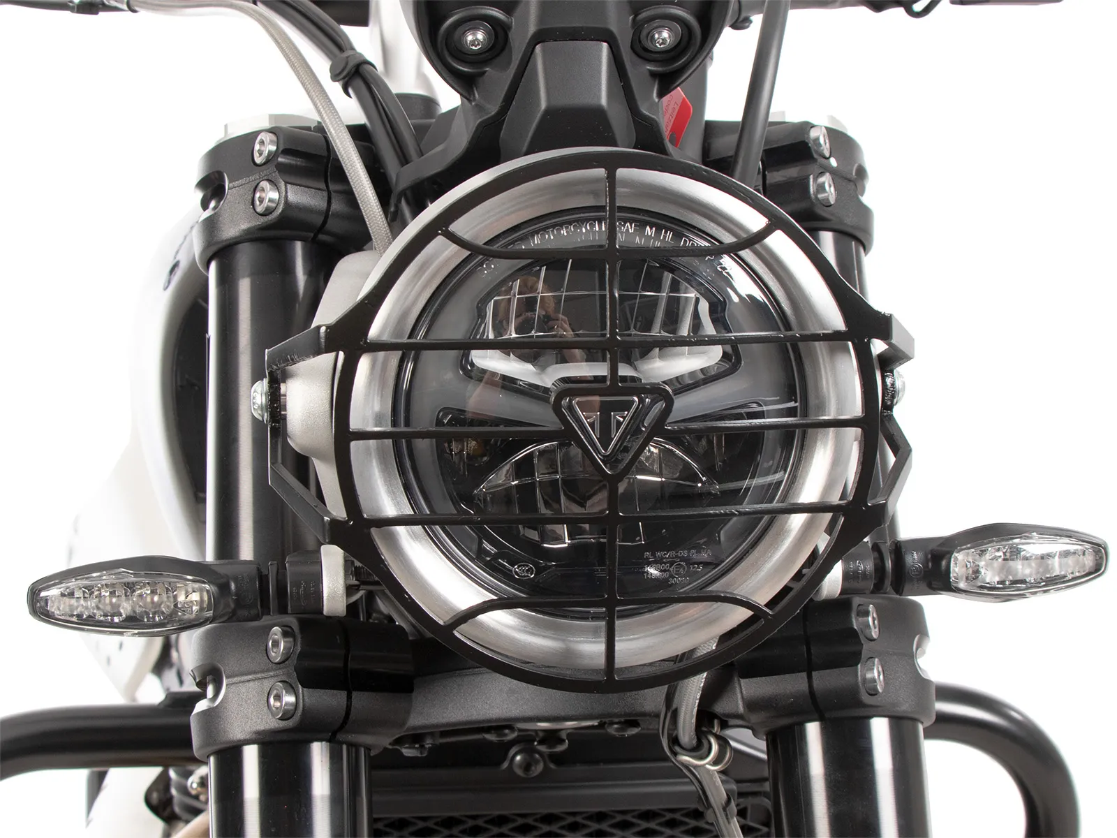 Black lamp guard for Triumph Scrambler 1200 X (2024-)