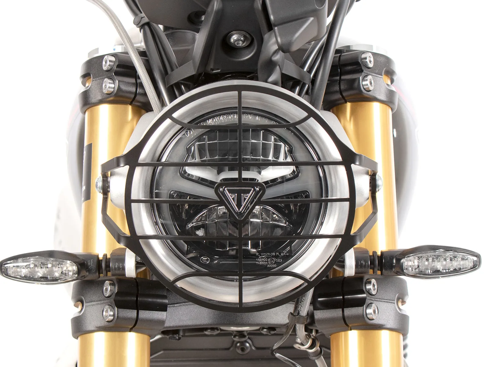 Black lamp guard for Triumph Scrambler 1200 XE (2024-)