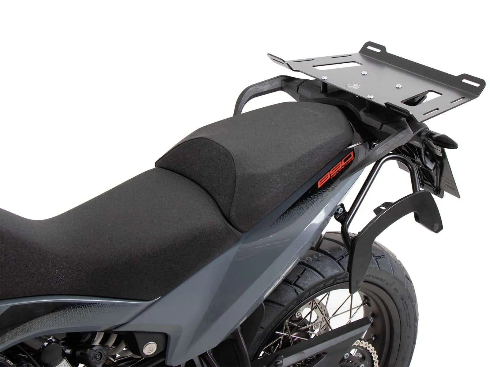 Luggage rack extension for original rack black for KTM 890 Adventure / R / Rally (2021-2022)