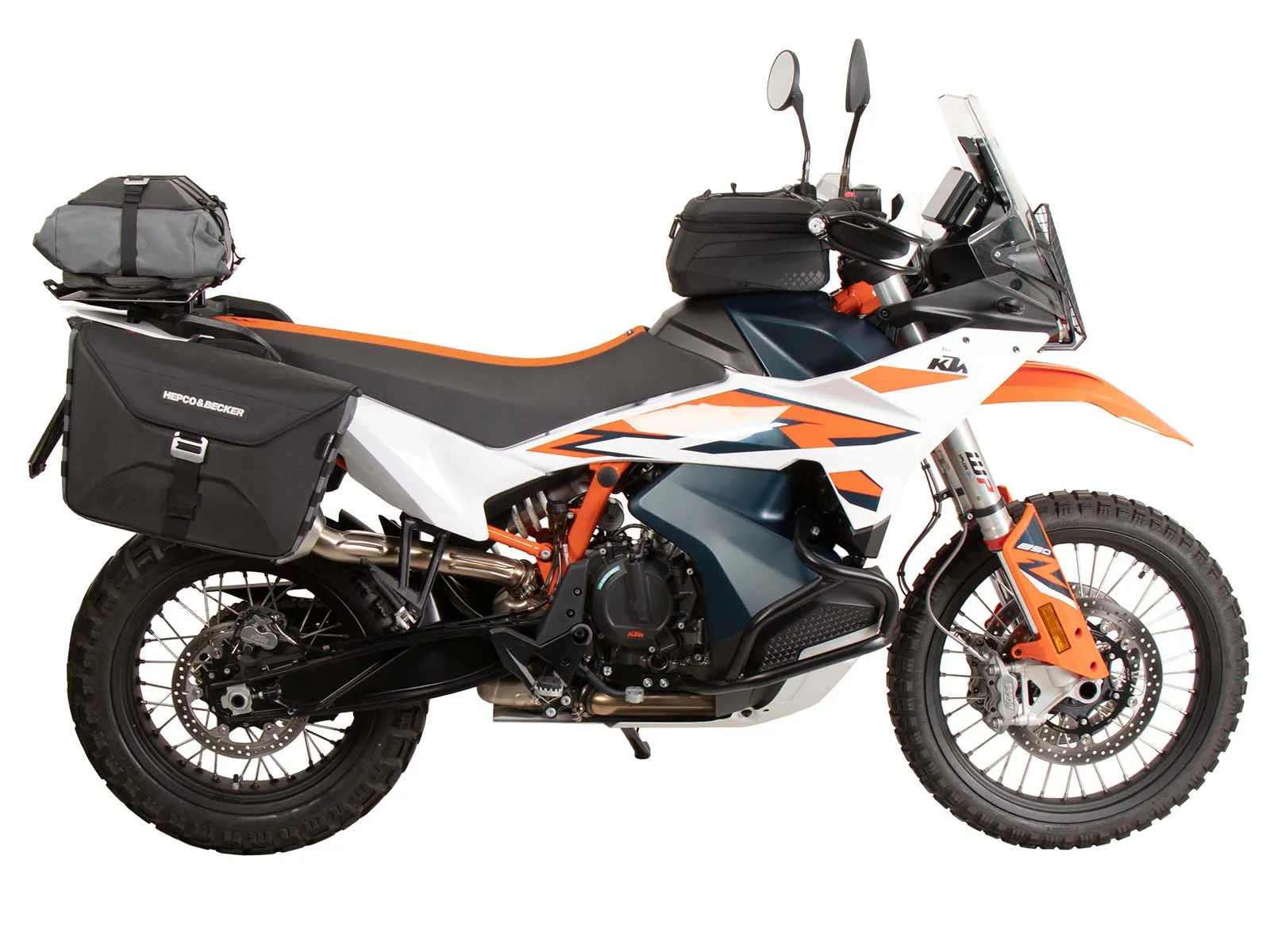 Luggage rack extension for original rack black for KTM 890 Adventure / R / Rally (2023-)